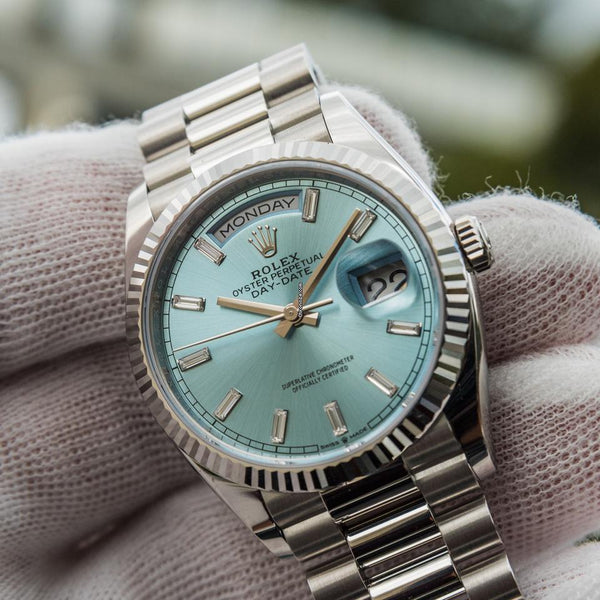Rolex Oyster Perpetual Day-Date Ice Blue Dial