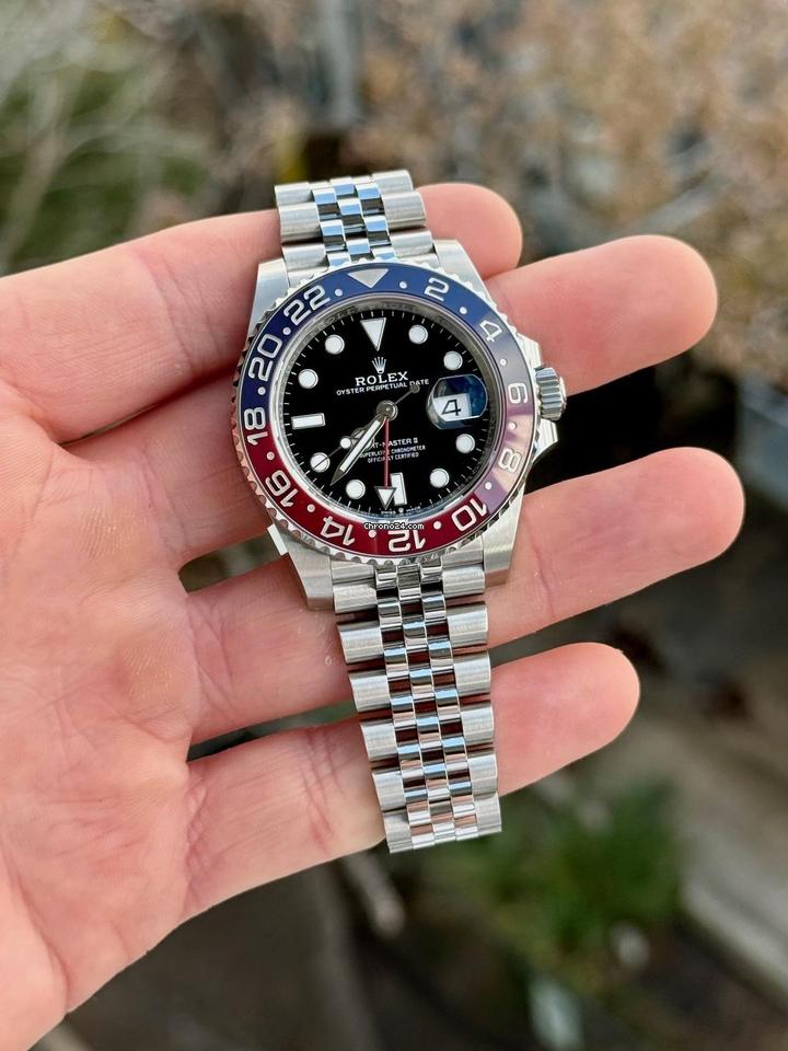Rolex GMT-Master II Pepsi Bezel Black Dial