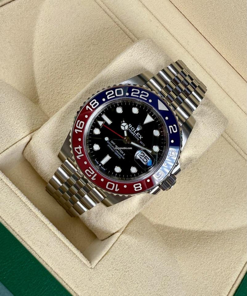 Rolex GMT-Master II Pepsi Bezel Black Dial