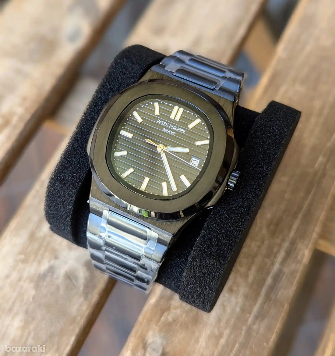 Patek Philippe Nautilus Watch - Olive Green Dial Stainless Steel Luxury