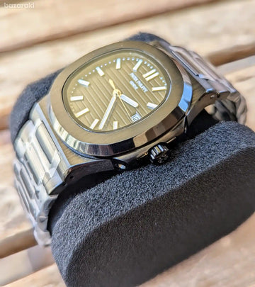 Patek Philippe Nautilus Watch - Olive Green Dial Stainless Steel Luxury
