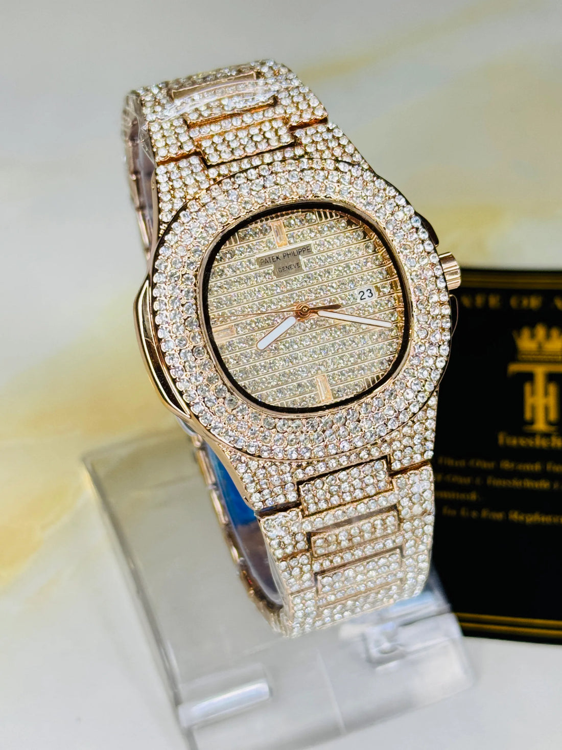 Patek Philippe Iced Out Diamond Watch