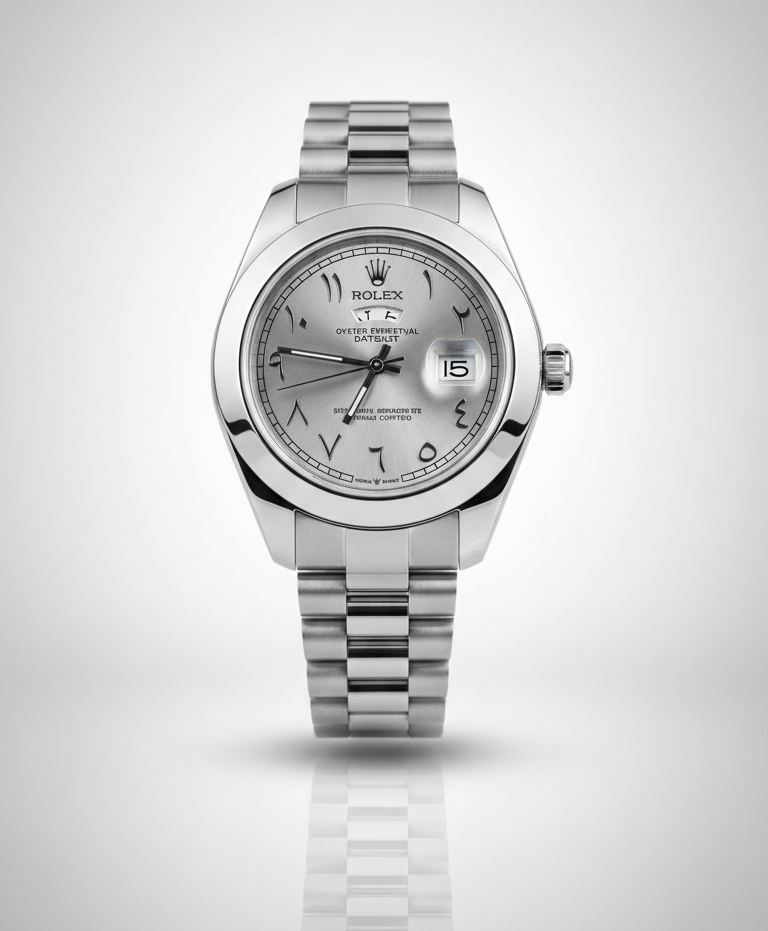Rolex Arabic Style Watch - Datejust Oyster Perpetual Timepiece