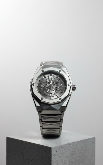 Hublot Big Bang Skeleton Watch - Stainless Steel Octagonal Timepiece
