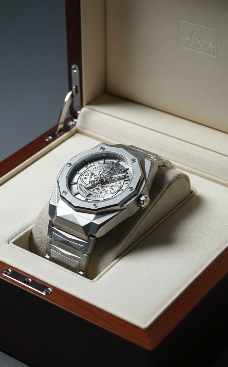 Hublot Big Bang Skeleton Watch - Stainless Steel Octagonal Timepiece