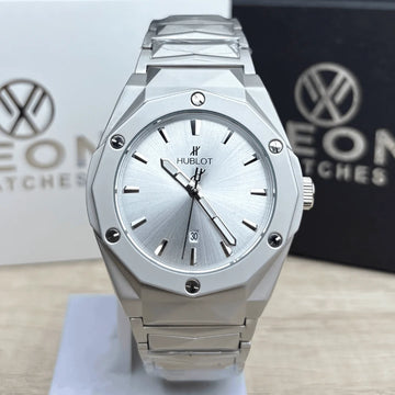 Hublot Classic Fusion – Full Steel Silver Sunburst Dial