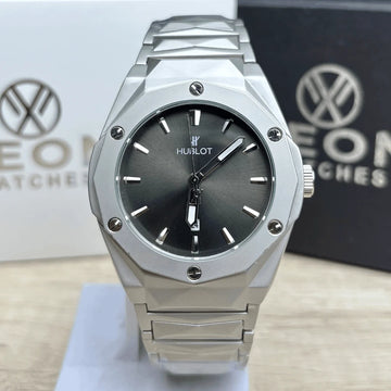 Hublot Classic Fusion – Full Steel Grey Sunburst Dial