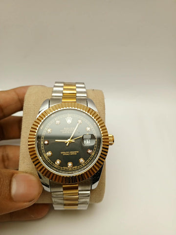 Rolex Oyster Perpetual Datejust II – Two-Tone Black Diamond Dial
