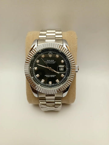 Rolex Oyster Perpetual Datejust – Full Steel Black Diamond Dial