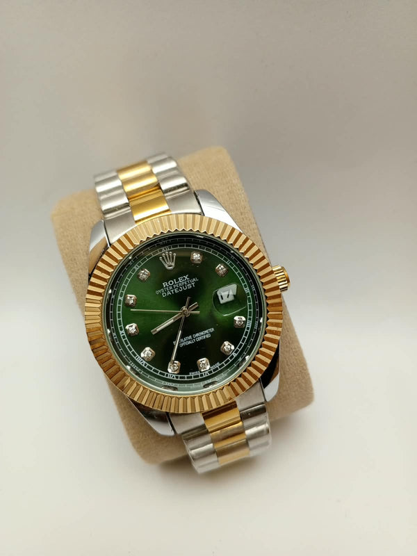 Rolex Oyster Perpetual Datejust – Two-Tone Green Diamond Dial