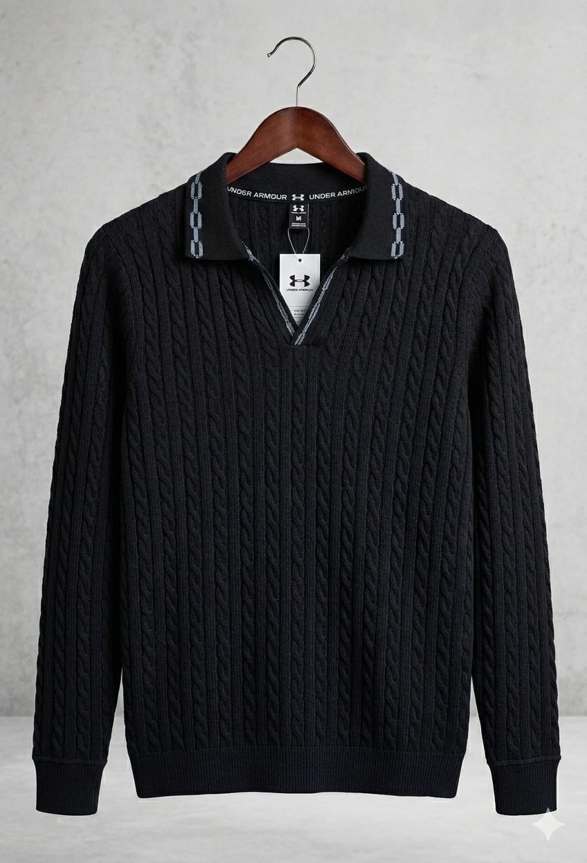Under Armour Premium Collection - Old Money Cable Knit Polo & Bomber Set
