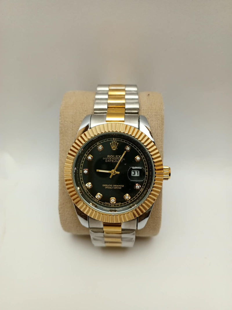 Rolex Oyster Perpetual Datejust II – Two-Tone Black Diamond Dial