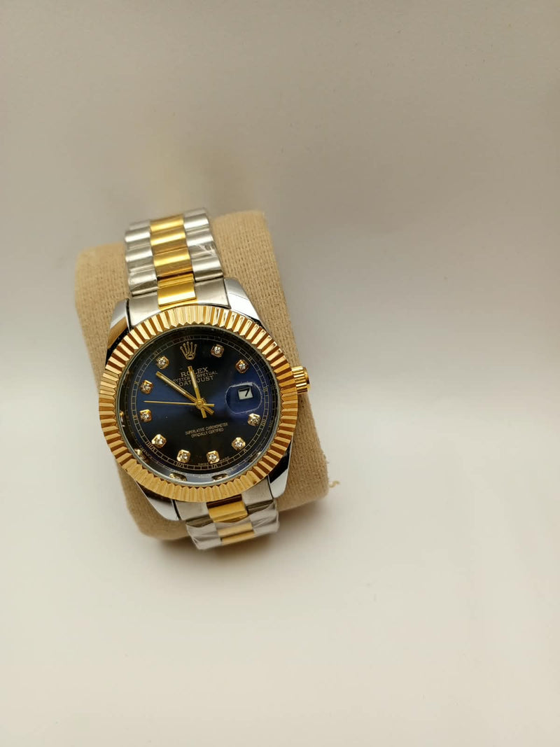 Rolex Oyster Perpetual Datejust – Two-Tone Blue Diamond Dial