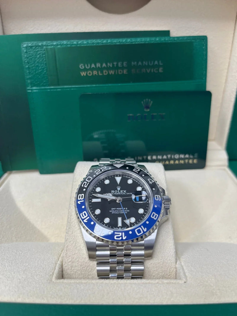Rolex GMT-Master II 'Batman' – Black & Blue Bezel | Jubilee Bracelet