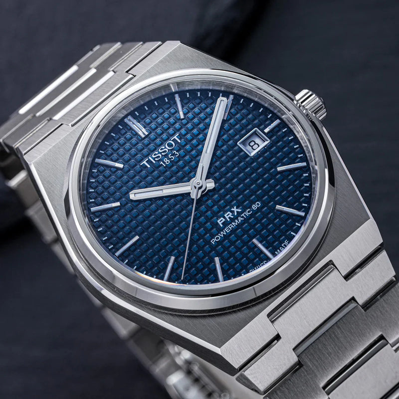 Tissot PRX Powermatic 80 Watch - Swiss Automatic Stainless Steel Timepiece