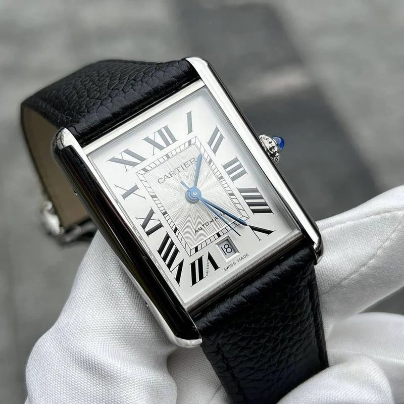 Cartier Tank Solo  Watch - Black Leather Strap